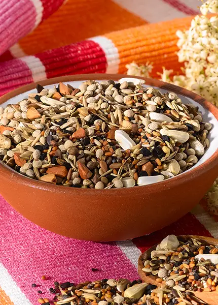 Futter für Pferde, Wildsamen, Ergänzungsfutter